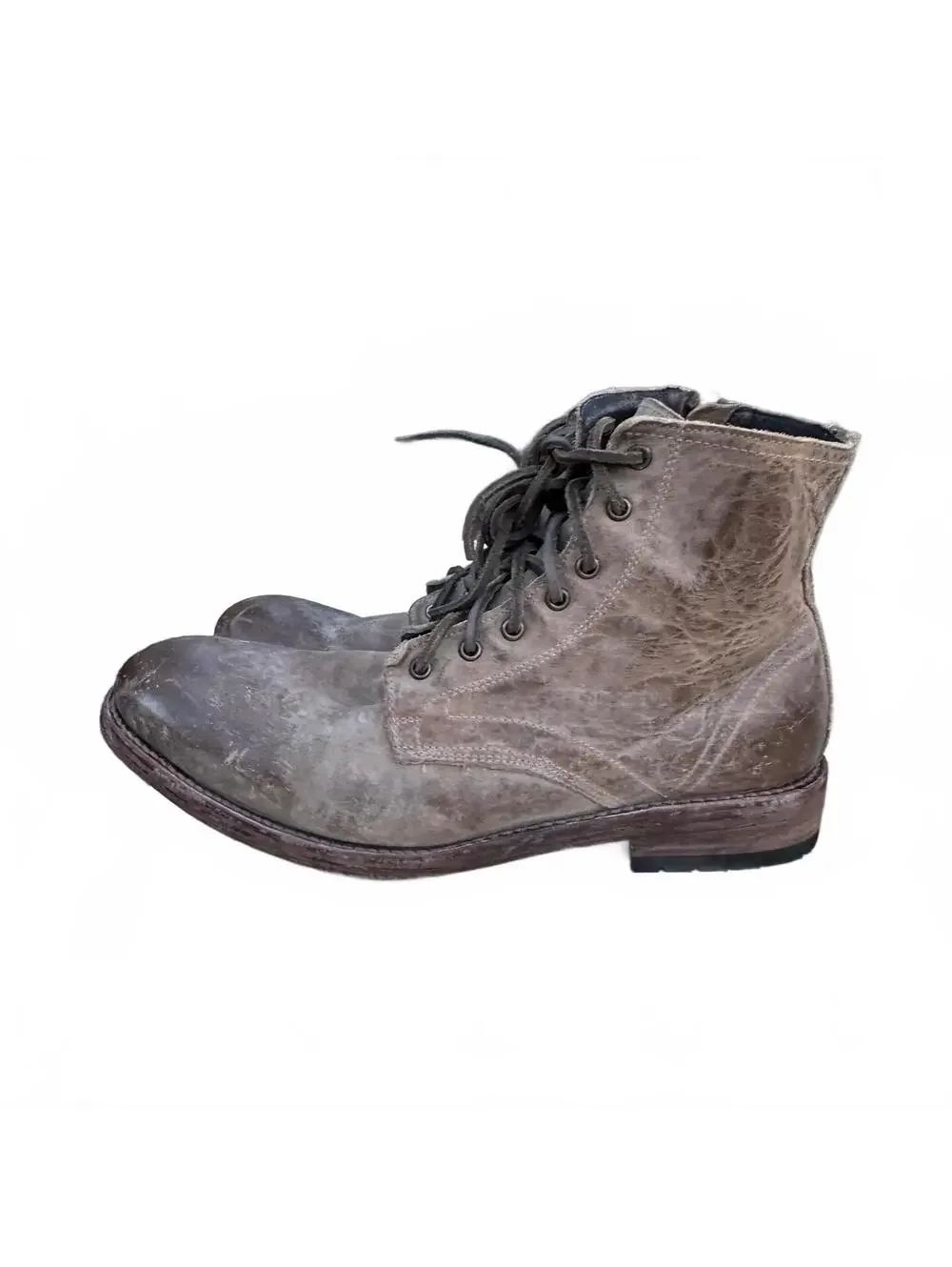 Freebird Pendleton Low Heeled Leather Boot Tan Size 13
